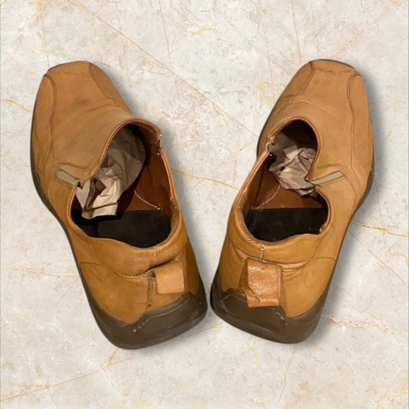 Pegabo Made in Italy Men's Tan Leather Slip-On Shoes Size 42 - Picture 4 of 6